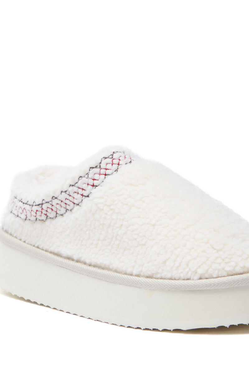 AZALEA WANG DEMARI CREAM SHERPA FLAT