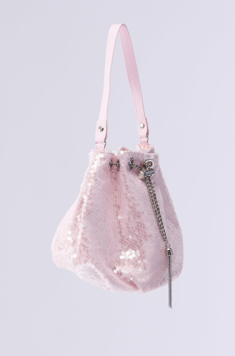 KYKY VIBES SEQUIN BUCKET BAG