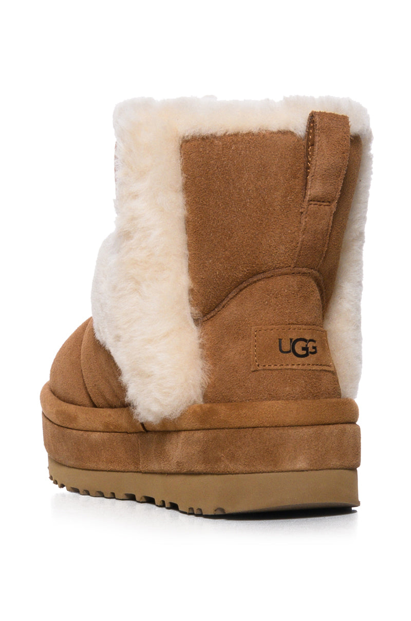 UGG CLASSIC CLOUDPEAK BOOTIE IN CHESTNUT