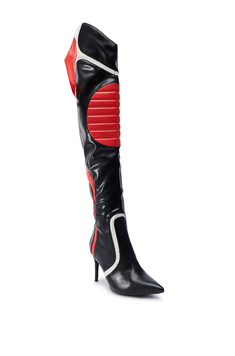 MANTRA RED RACER STILETTO BOOT