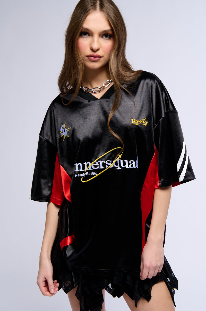 WINNER SQUAD VARSITY JERSEY IN BLACK