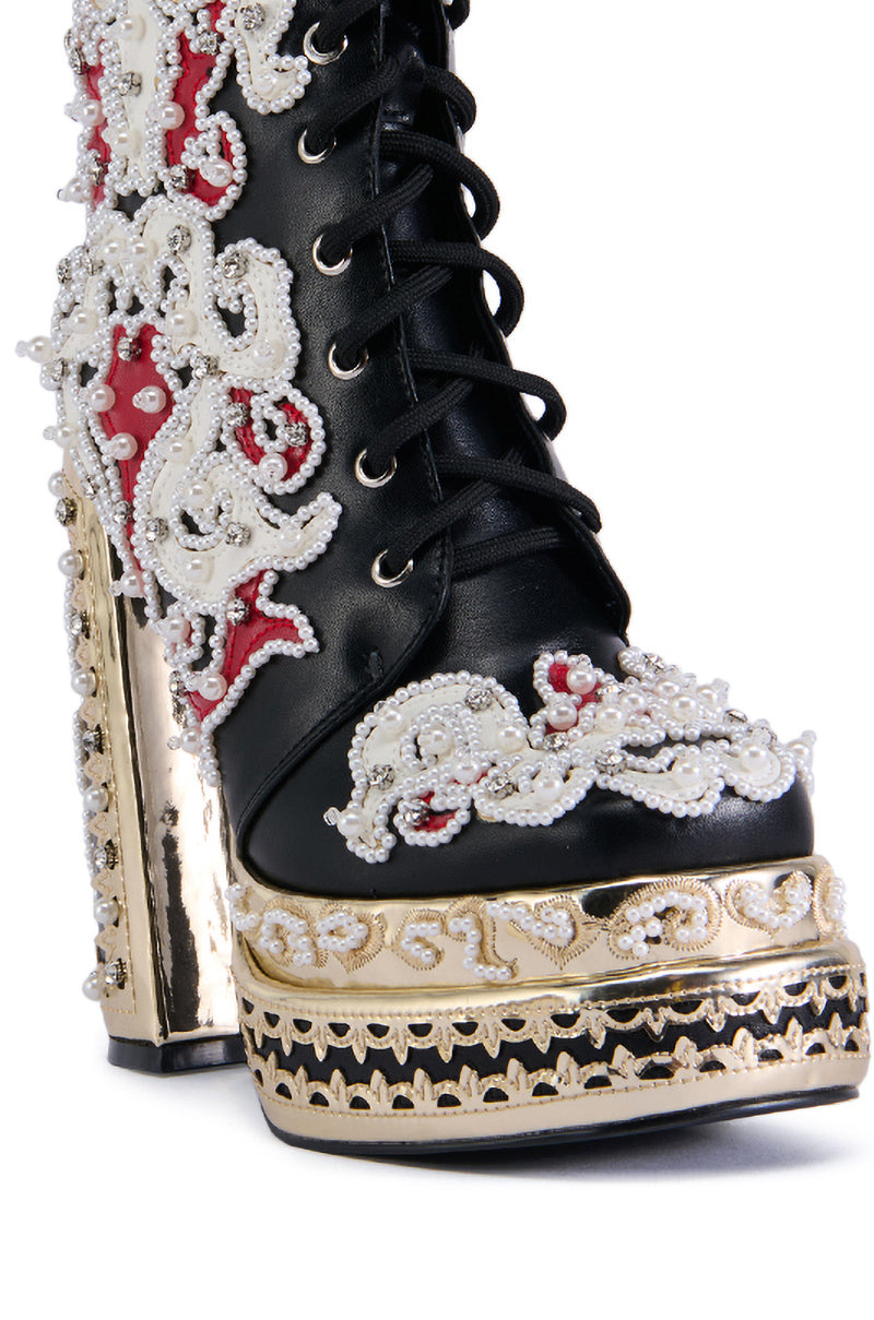 AZALEA WANG BLITHE EMBELLISHED BOOTIE