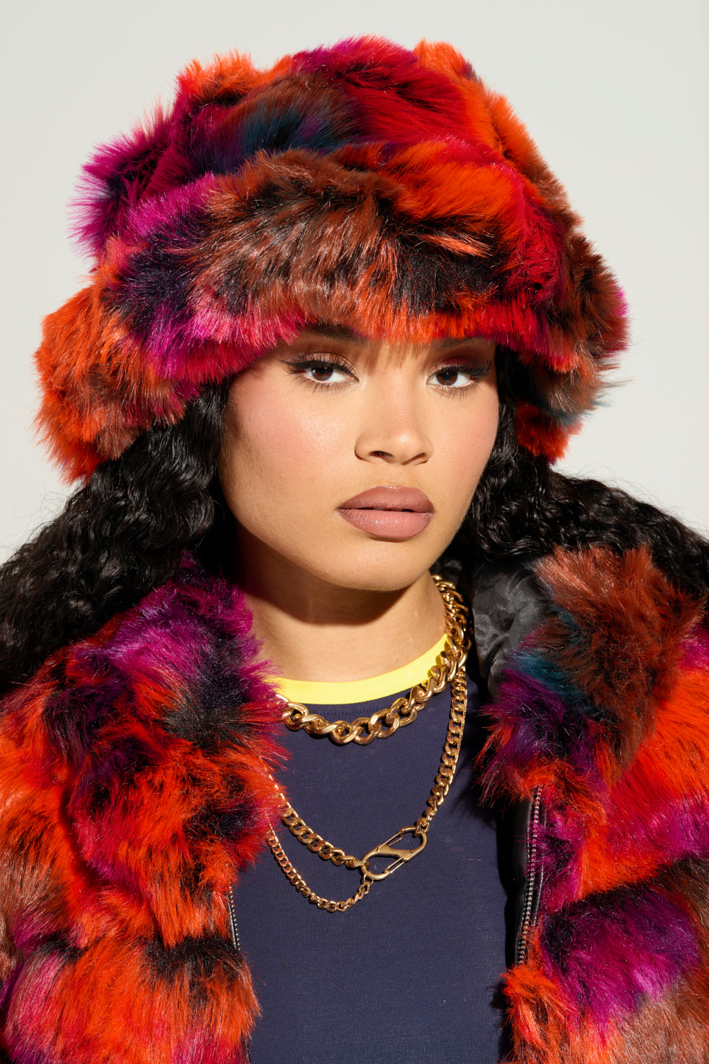 UPSETTER FAUX FUR BUCKET HAT