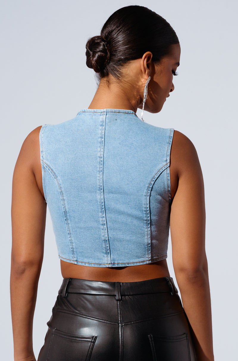 AYLA DENIM CORSET