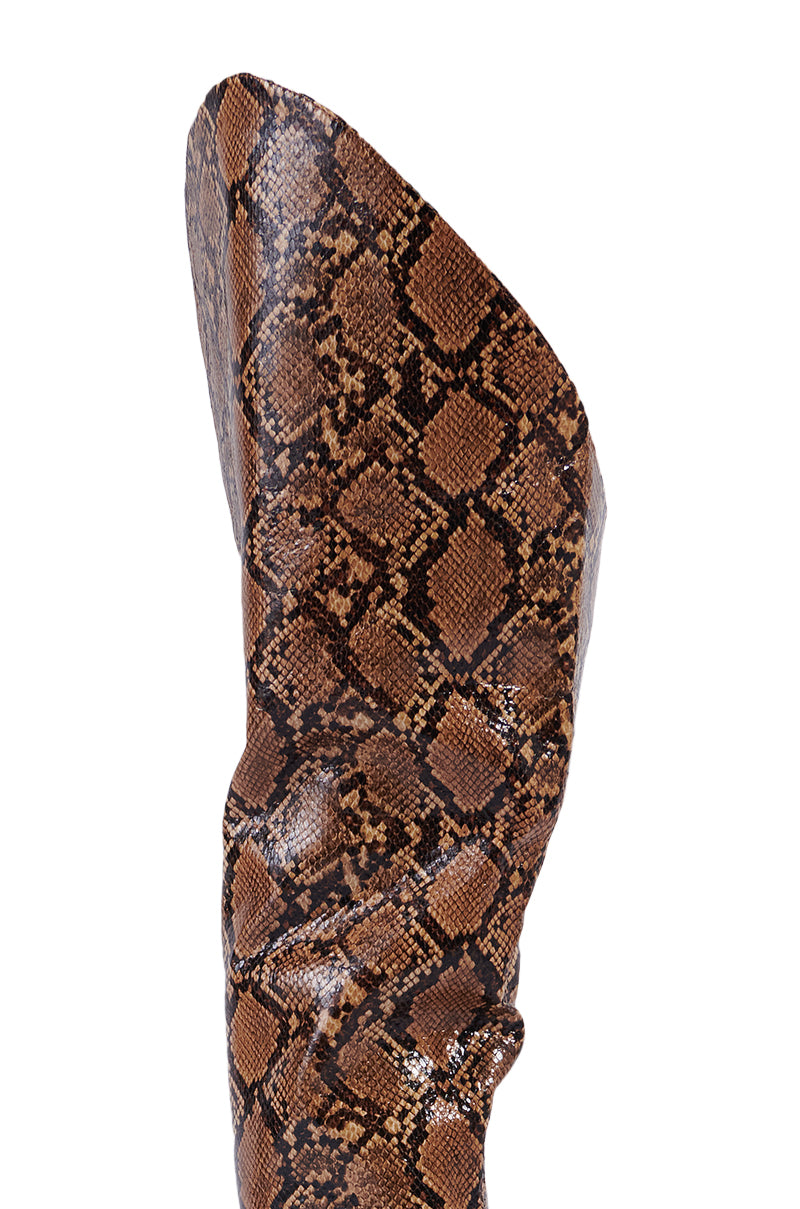 AZALEA WANG TARRANT SNAKE WESTERN TOPLINE BOOT