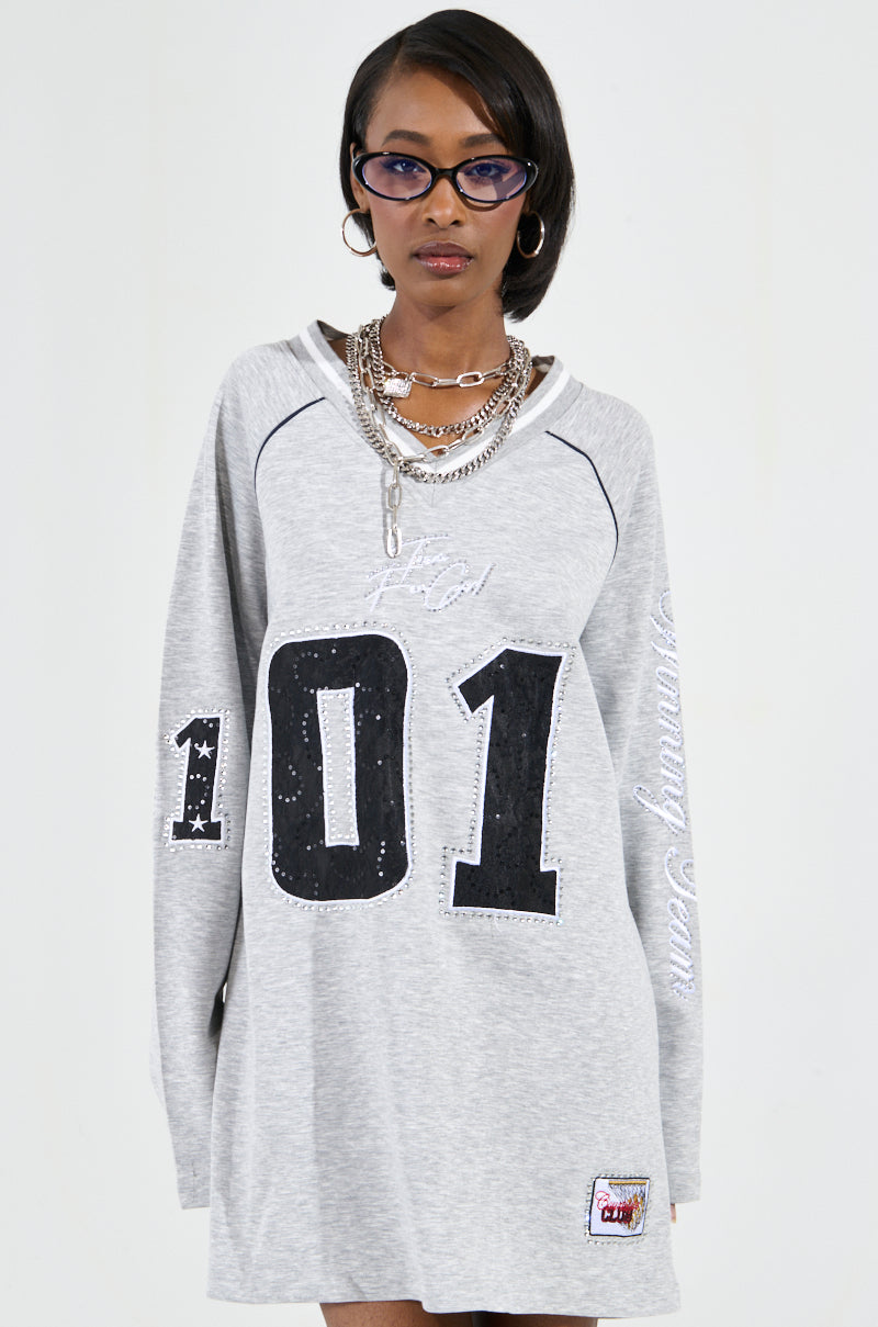 CATCH ME COURTSIDE SWEATSHIRT DRESS