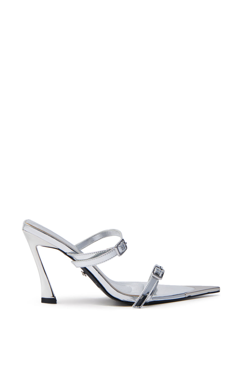 AZALEA WANG SWEN SILVER STILETTO SANDAL