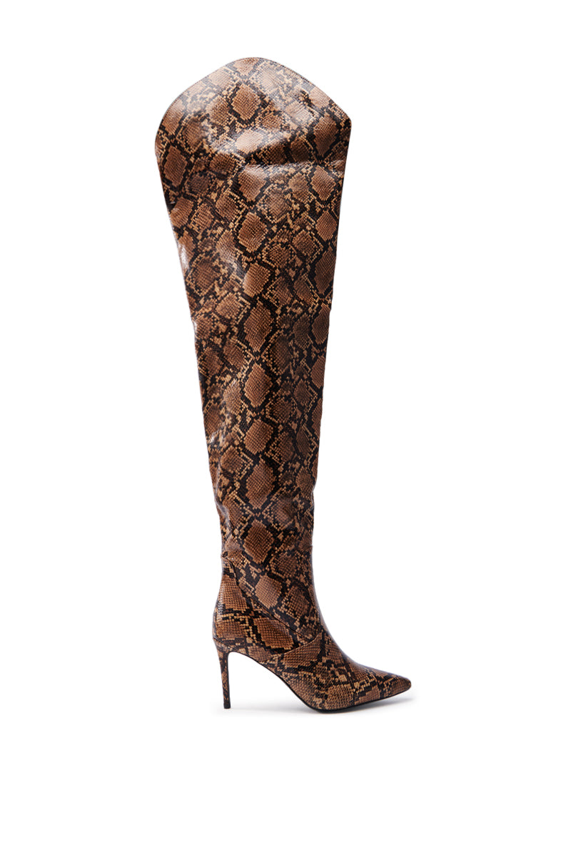 AZALEA WANG TARRANT SNAKE WESTERN TOPLINE BOOT