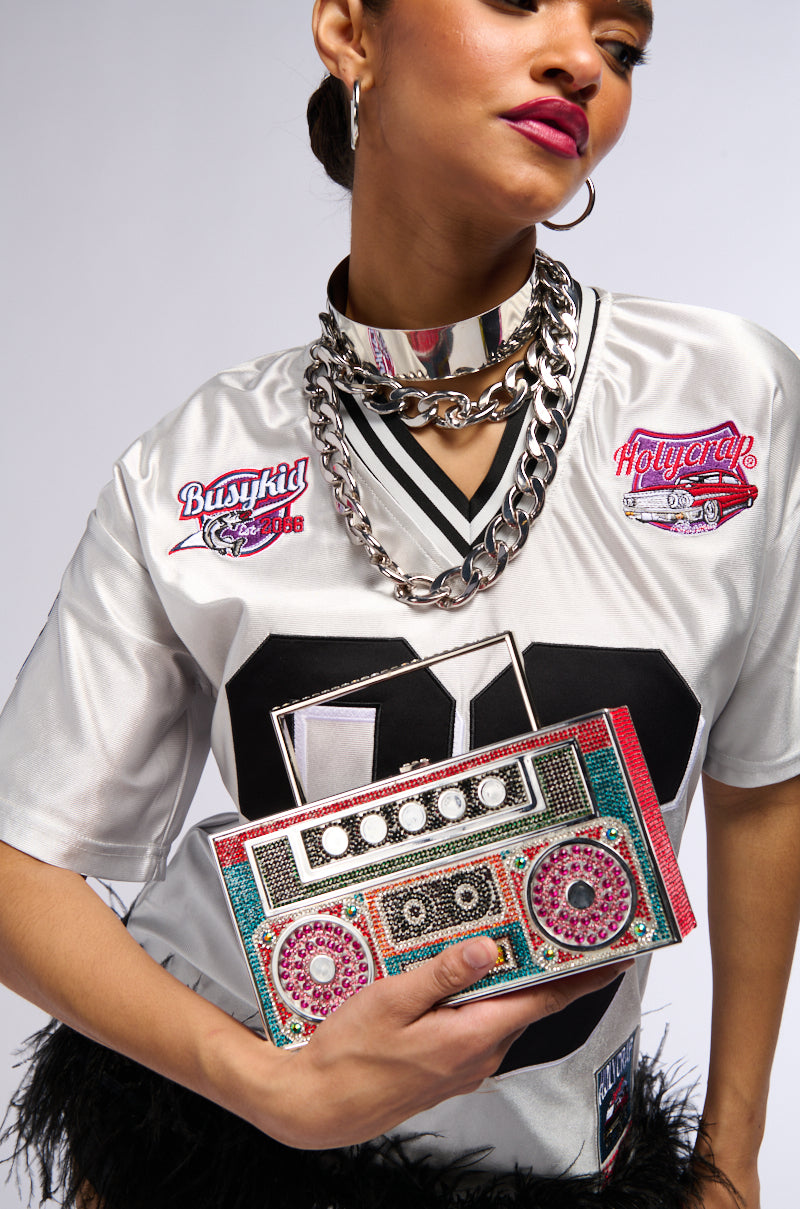 TURN ME UP BLING BOOMBOX PURSE