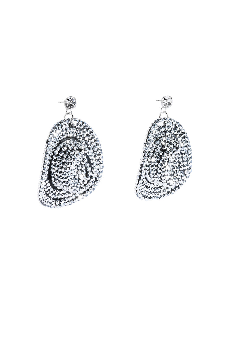 LETS RIDE COWGIRL HAT EARRING IN BLACK