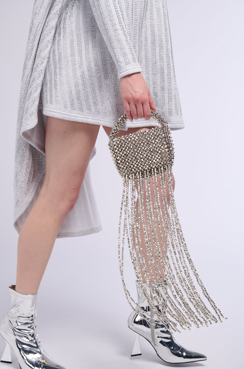 GLITZ AND GLAM BEADED BAG