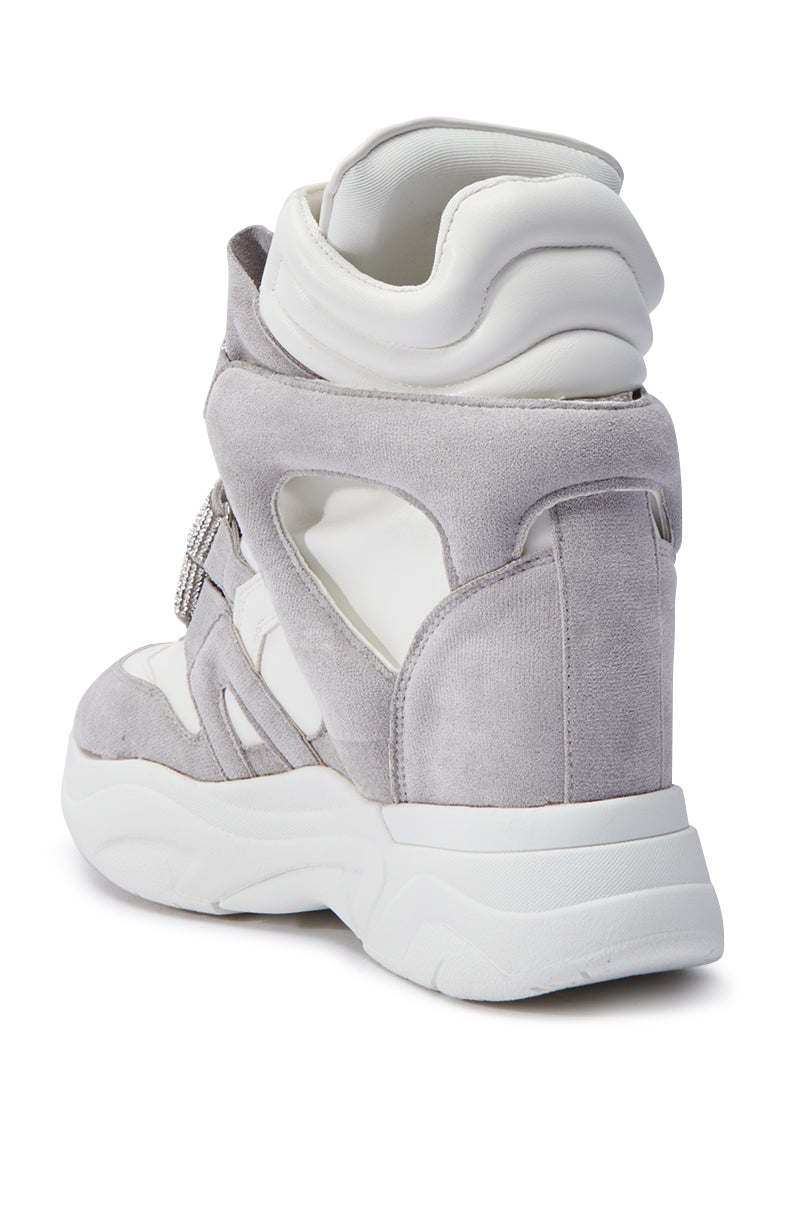 MARANTO WHITE WEDGE SNEAKER