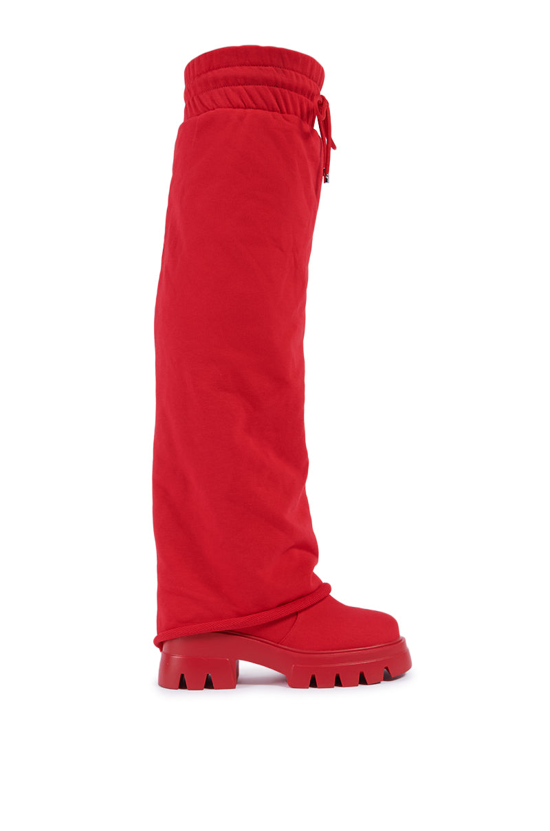 AZALEA WANG JETSETTER RED BOOT