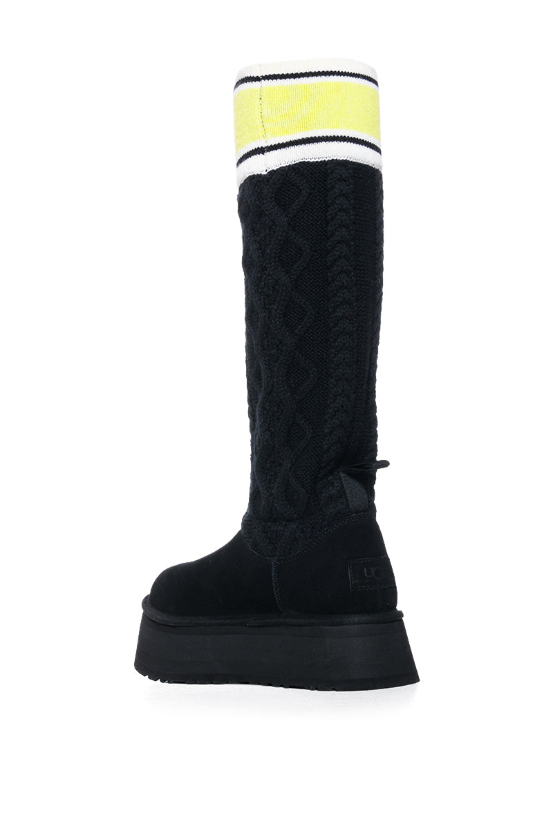 UGG BLACK W CLASSIC SWEATER LETTER