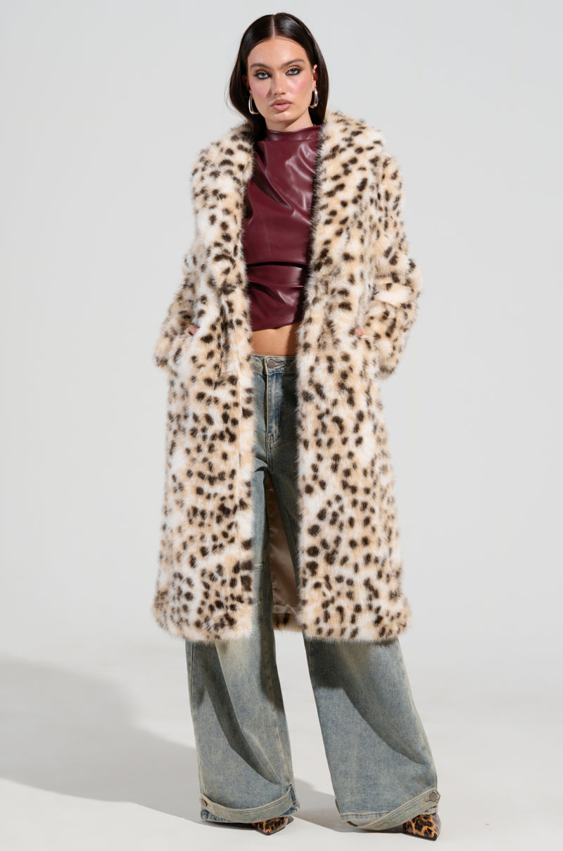 ONE OF ONE FAUX FUR TRENCH