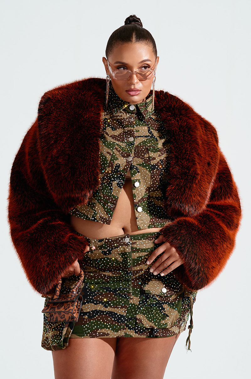 ALTER EGO FAUX FUR COAT