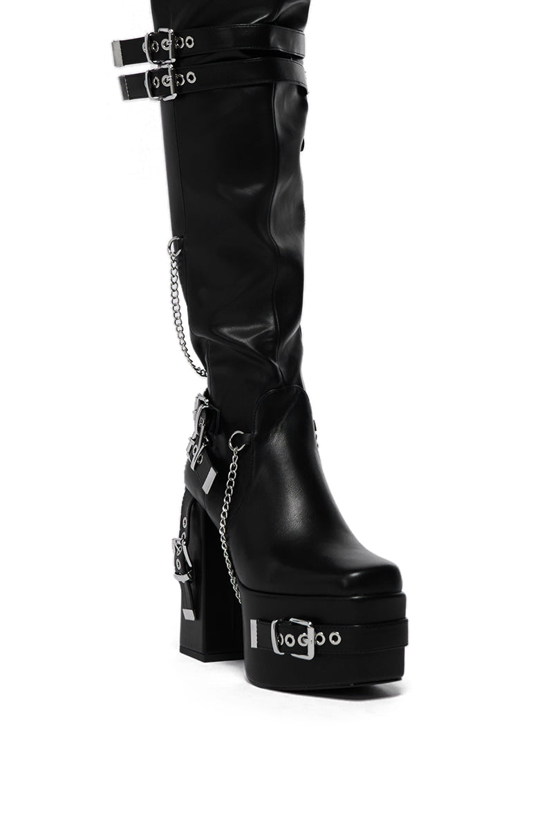 AZALEA WANG CAPTIVATE BLACK BOOT