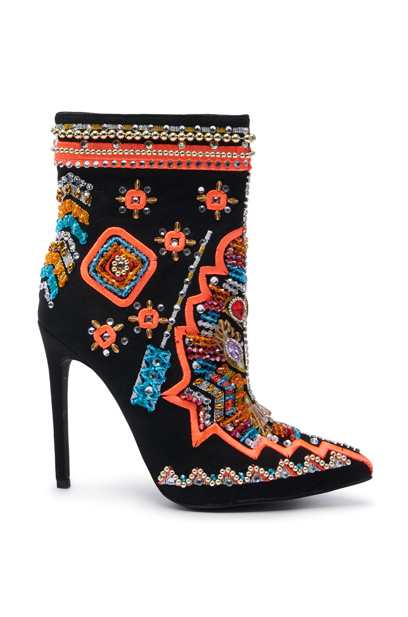 AZALEA WANG ITSY BITSY MULTI EMBELLISHED BOOTIE