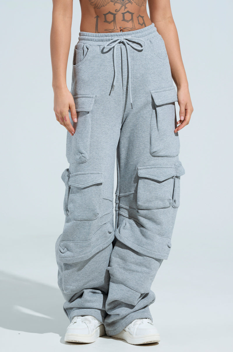 MAYBE NEXT YEAR CARGO WIDE LEG JOGGER