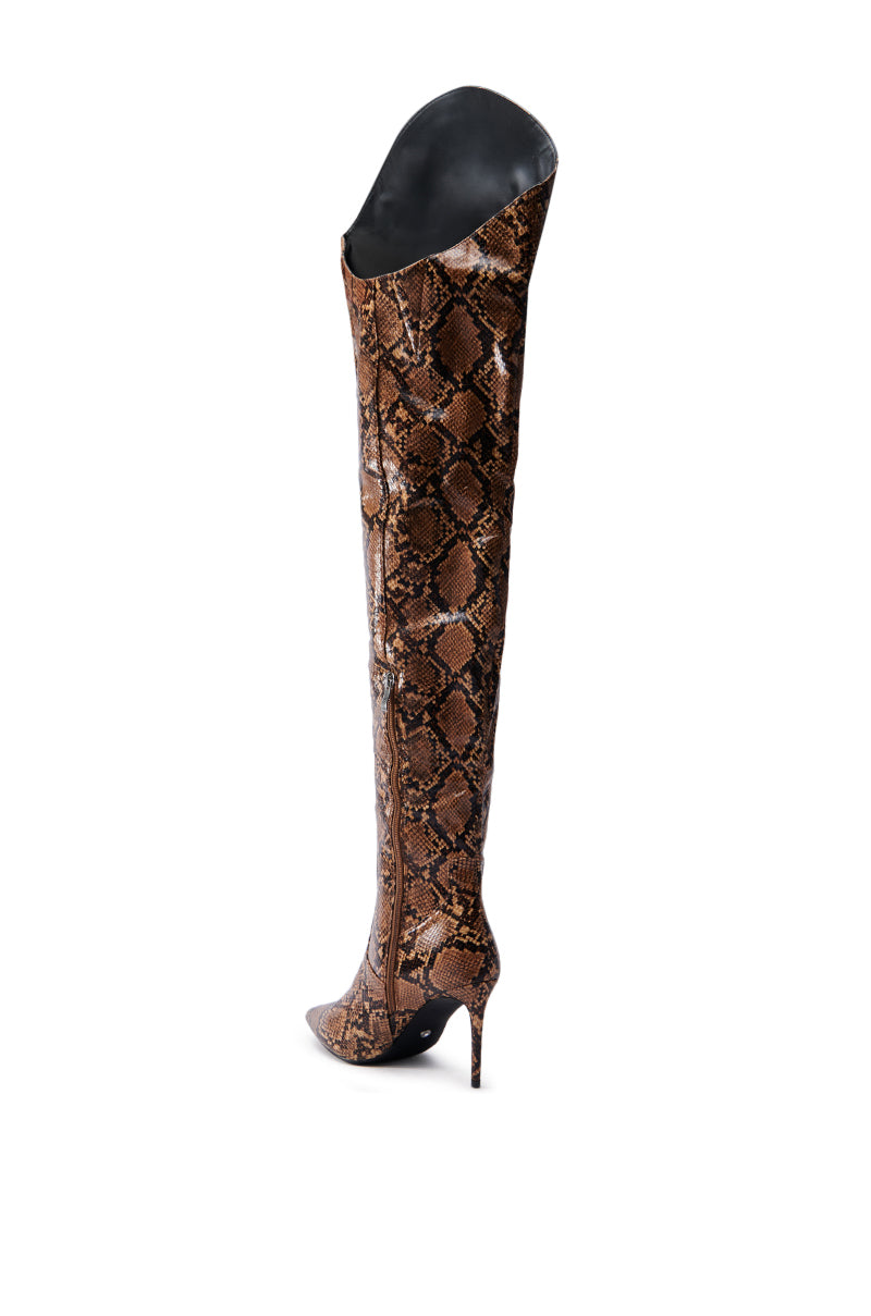 AZALEA WANG TARRANT SNAKE WESTERN TOPLINE BOOT