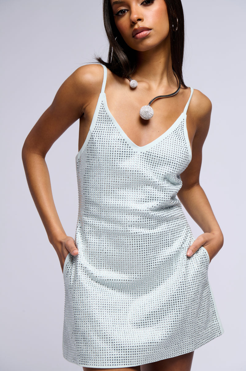 DIAMONDS ARE A GIRLS BEST FRIEND MINI DRESS