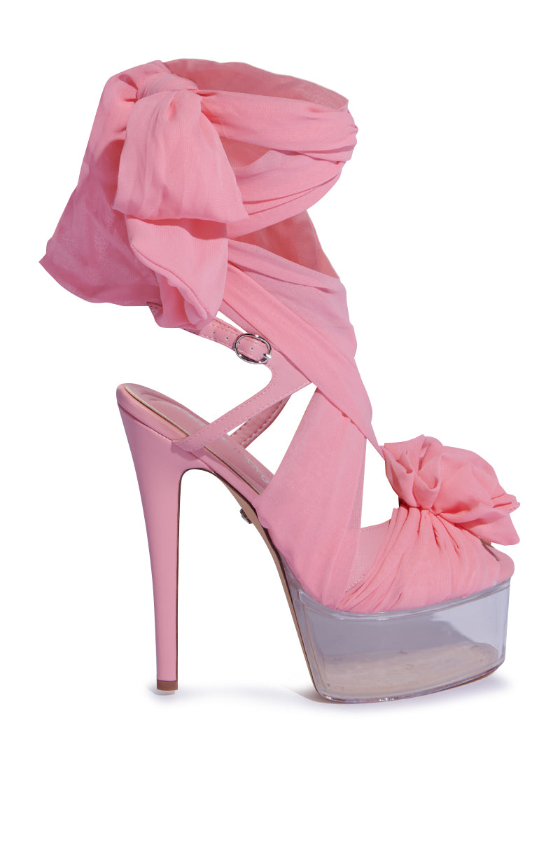 AZALEA WANG BEAUDEN PINK STILETTO SANDAL