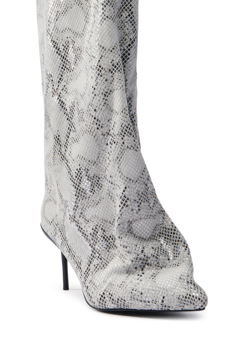 AZALEA WANG COUTURECRAZY SNAKE BOOT