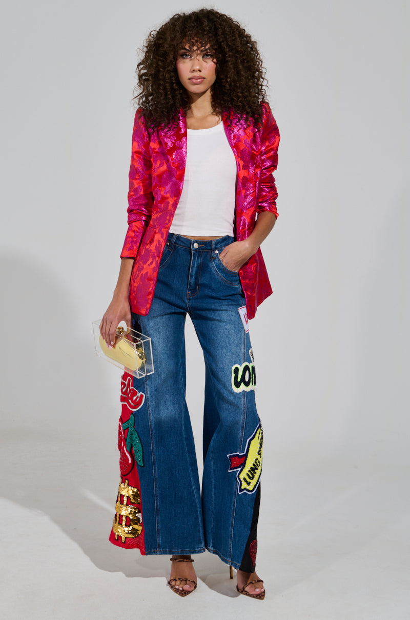 BLOOMING BROCADE BLAZER