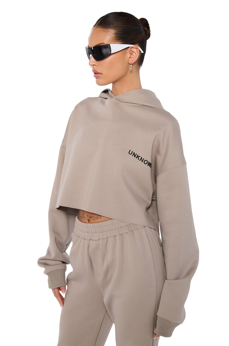 SOURCE UNKNOWN CROPPED SWEATSHIRT