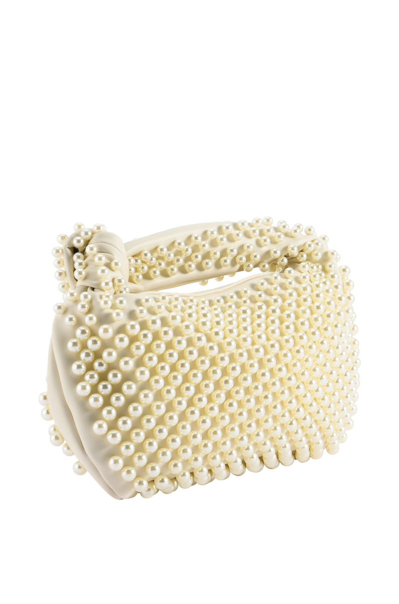 OH YOU FANCY HUH PEARL EMBELLISHED PURSE