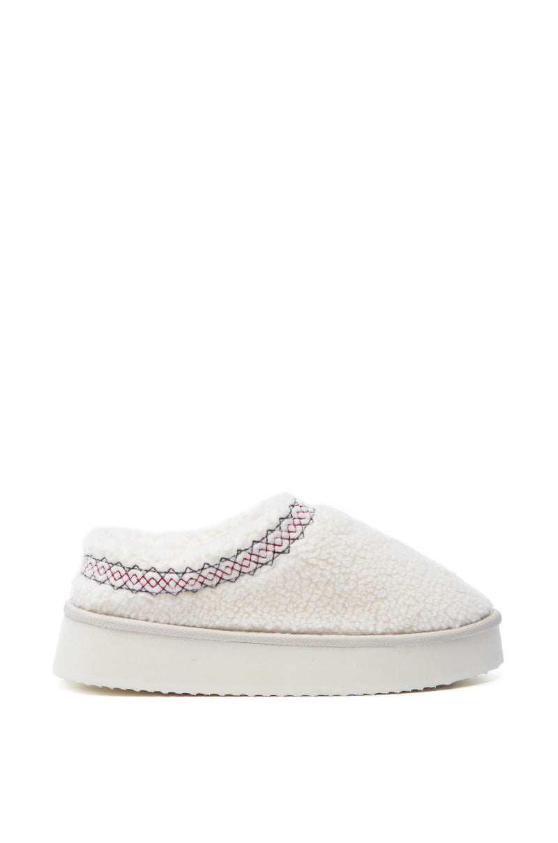 AZALEA WANG DEMARI CREAM SHERPA FLAT