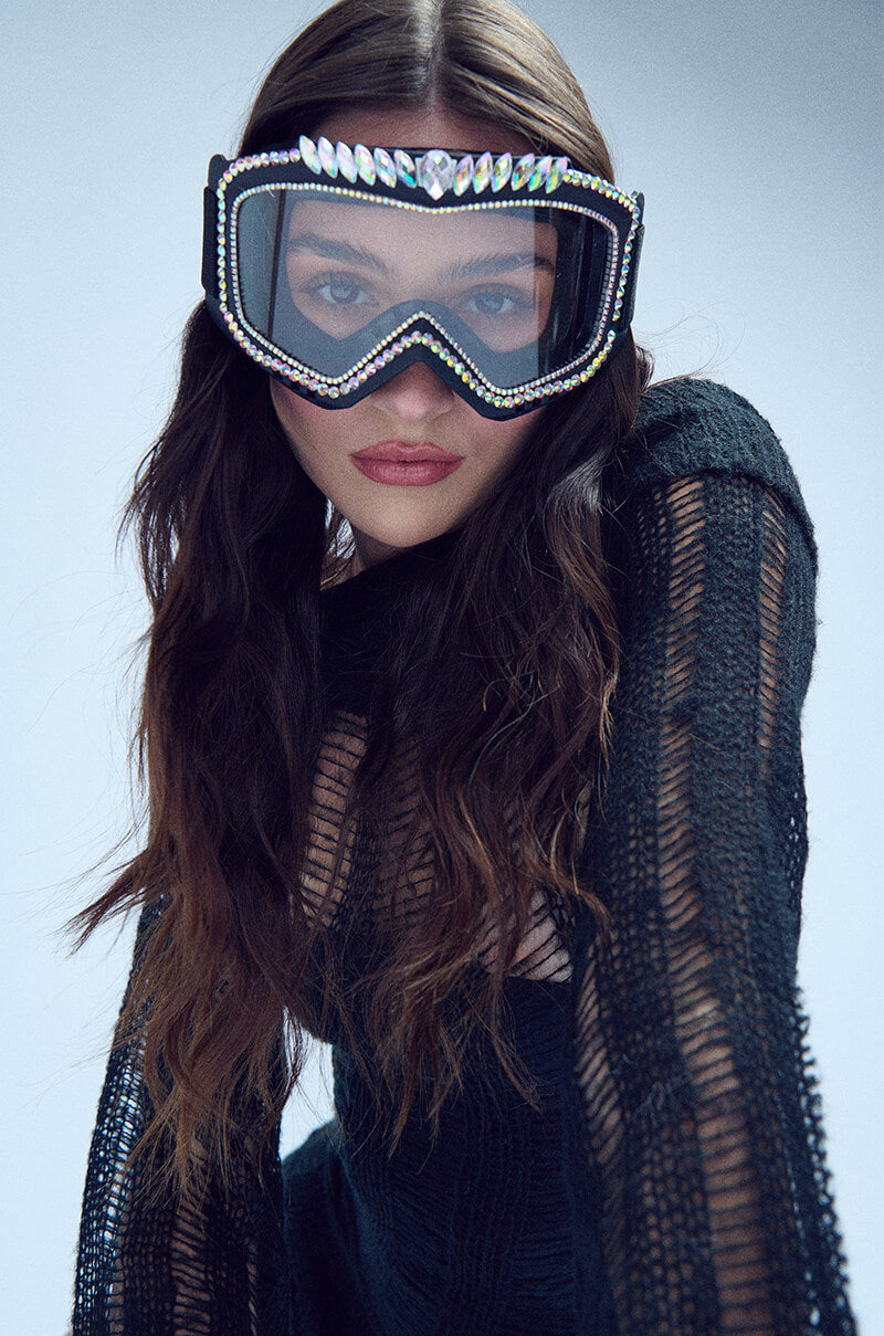 APRES SKI RHINESTONE SKI GOGGLES