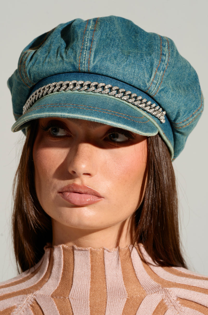 DENIM BLUES BRIM HAT