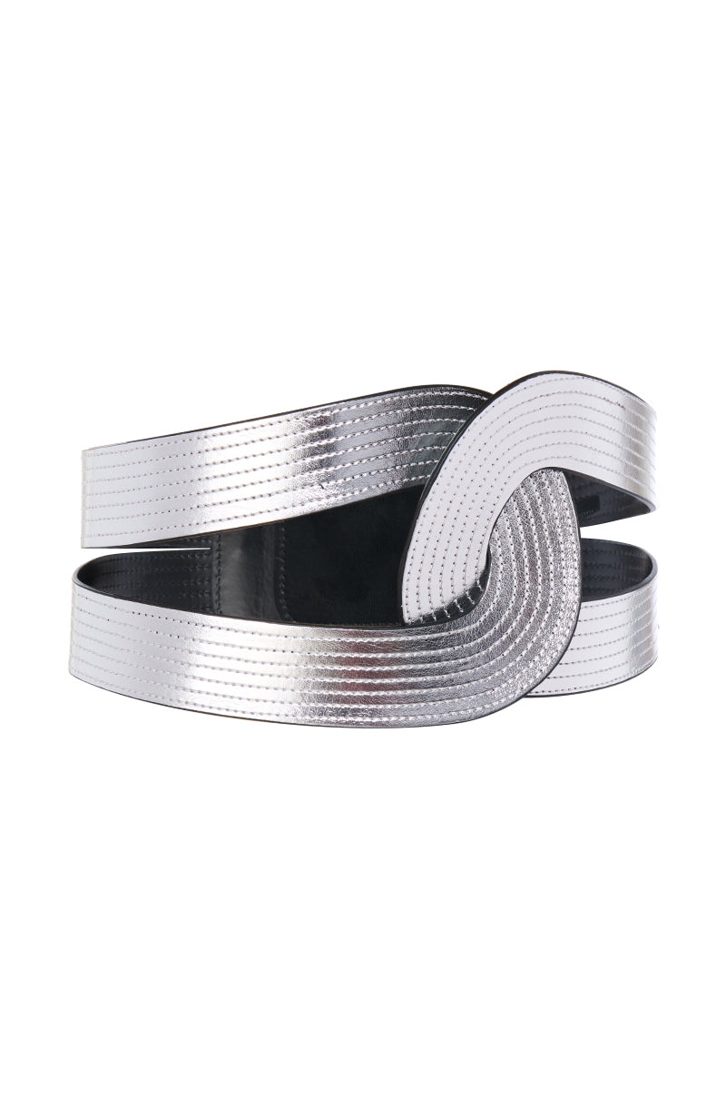 WRAPPED UP METALLIC BELT