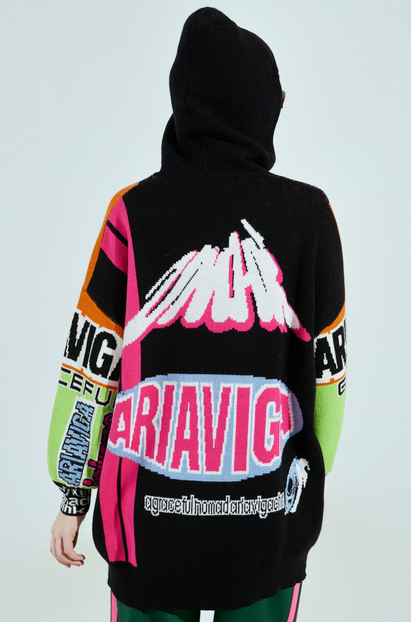 JOYRIDE GRAPHIC HOODED SWEATER