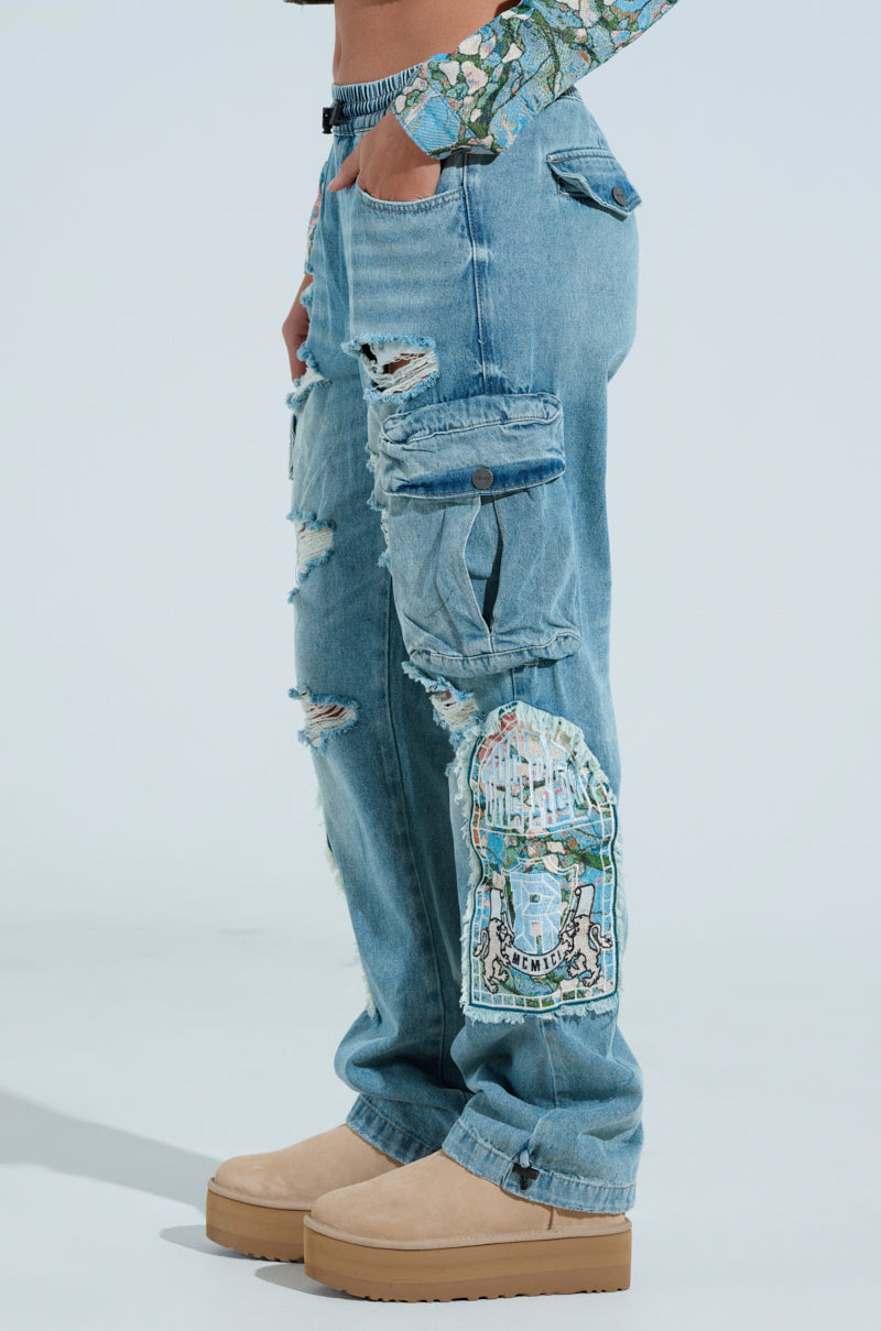 OUT OF THIS WORLD DENIM JOGGER