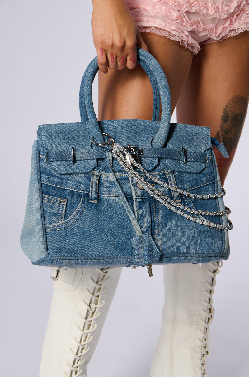 DENIM BLUES TOTE PURSE