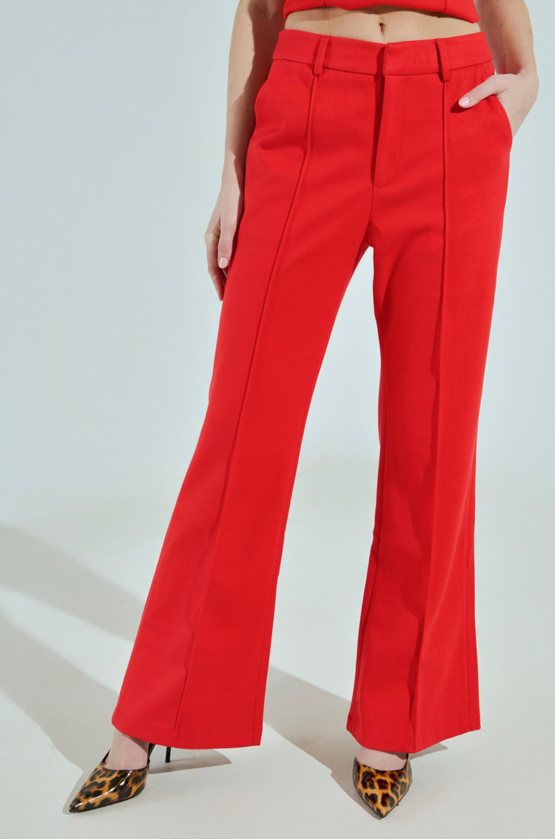 BUSINESS CASUAL TROUSER IN RED