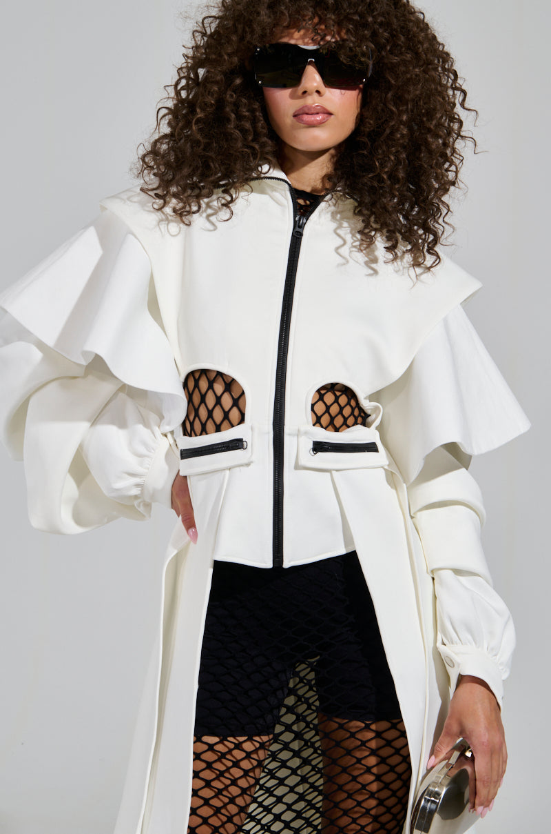 FUTURA CUTOUT SCUBA TRENCH