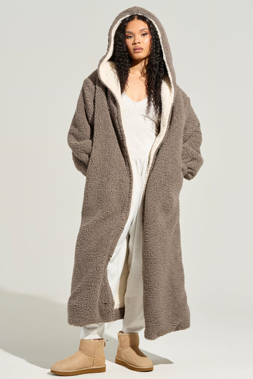 BEAR HUG REVERSIBLE FLEECE TRENCH