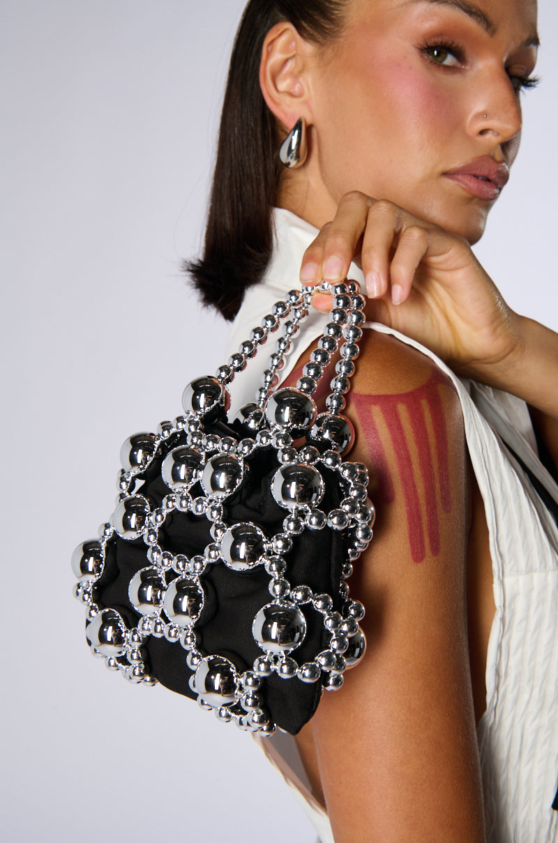 KEEP ME CLOSE CHROME PURSE