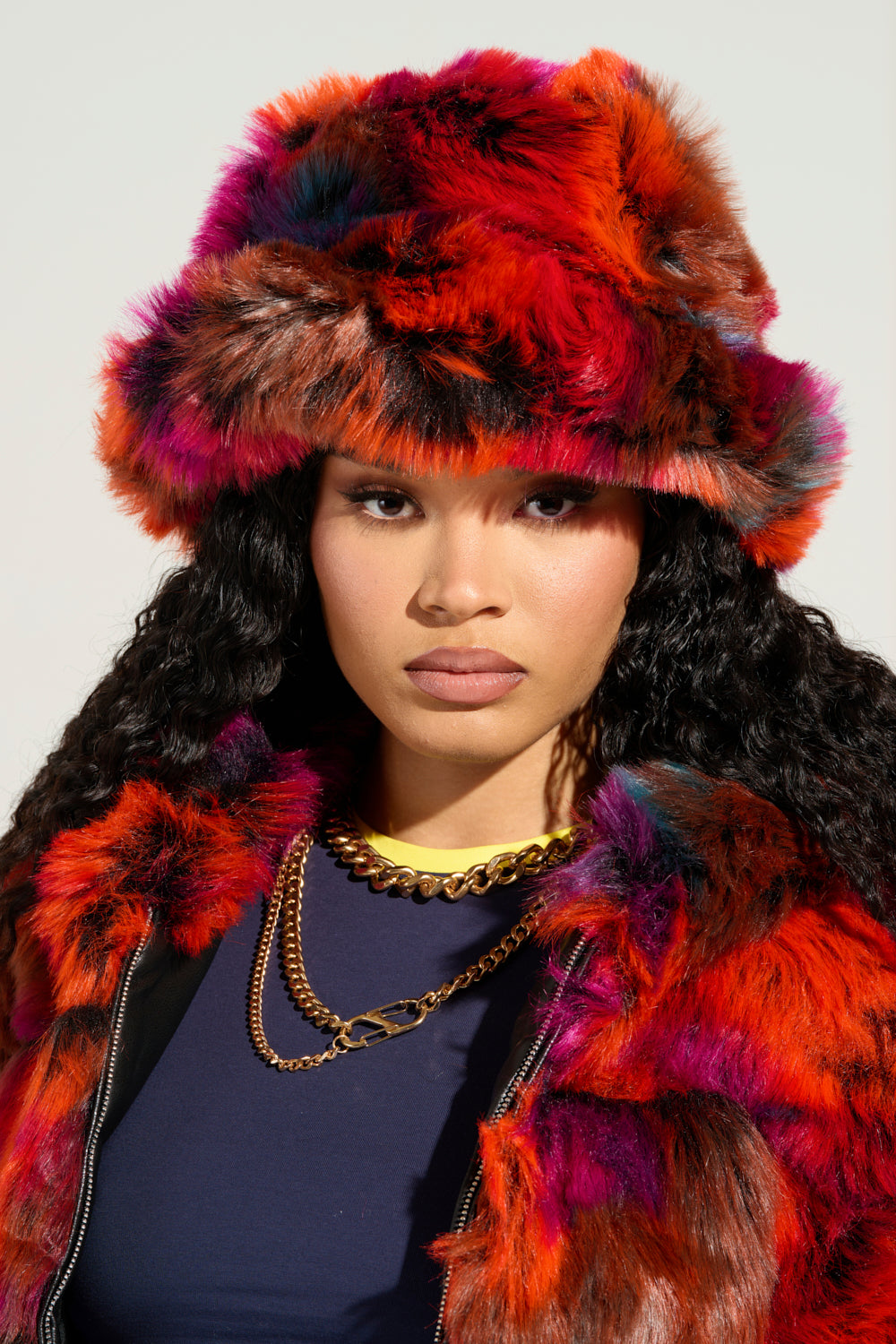 UPSETTER FAUX FUR BUCKET HAT