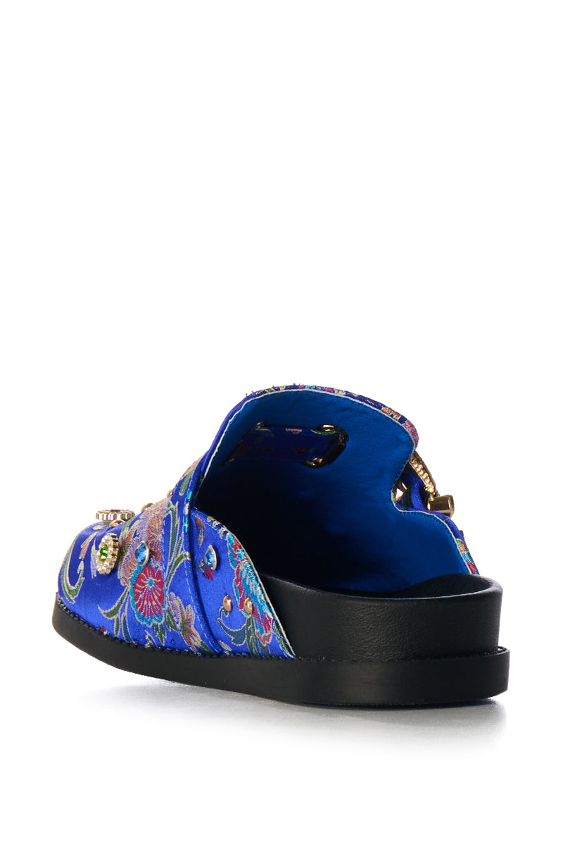 AZALEA WANG QUINBY BROCADE CLOG IN BLUE