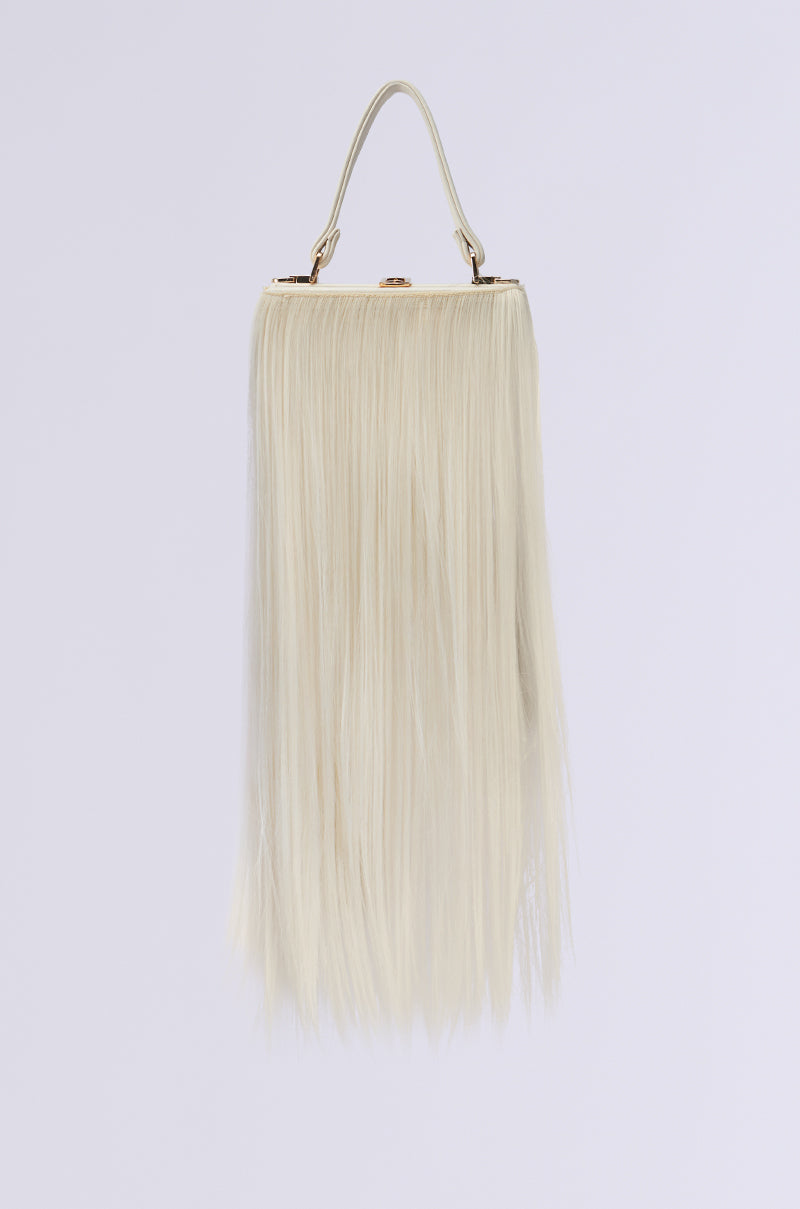 JOSHIE SYNTHETIC HAIR TRUNK PURSE