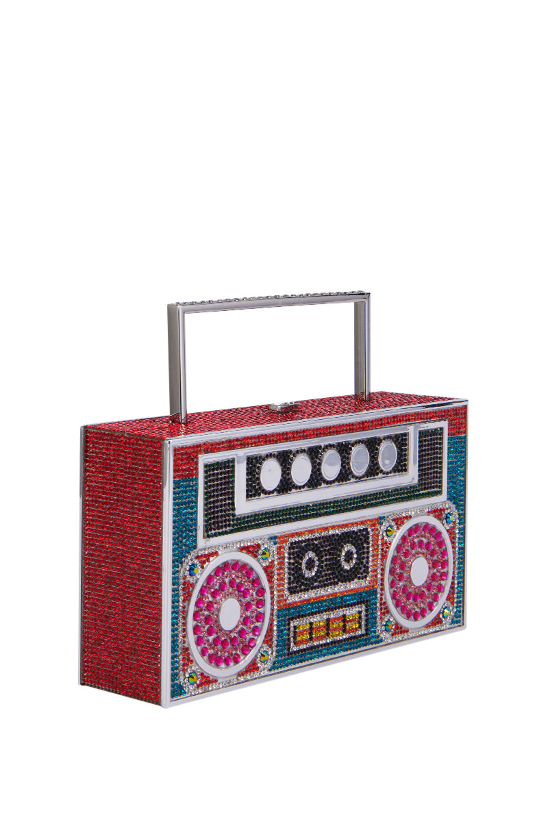 TURN ME UP BLING BOOMBOX PURSE