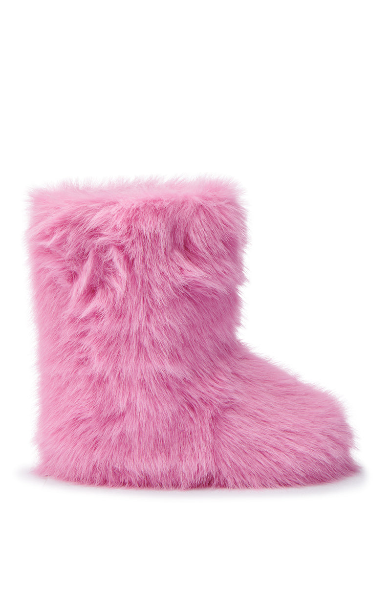 MELANIE PINK FURRY BOOTIE