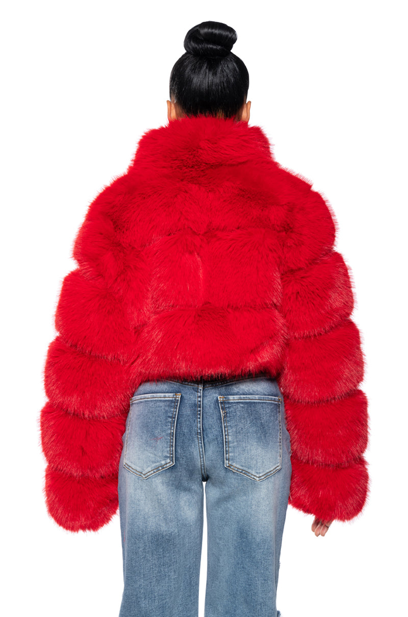 BARBZ FAUX FUR JACKET