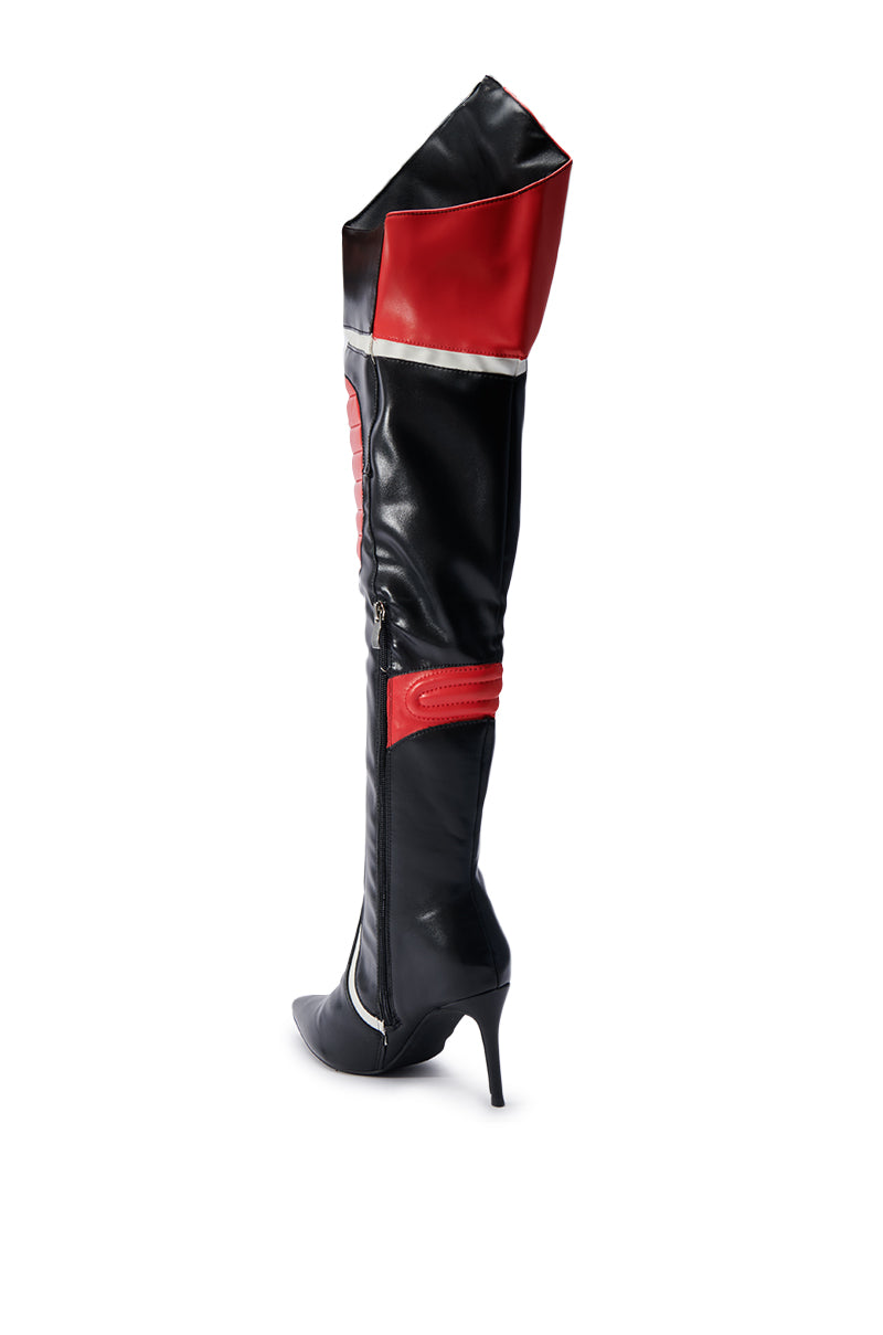 MANTRA RED RACER STILETTO BOOT