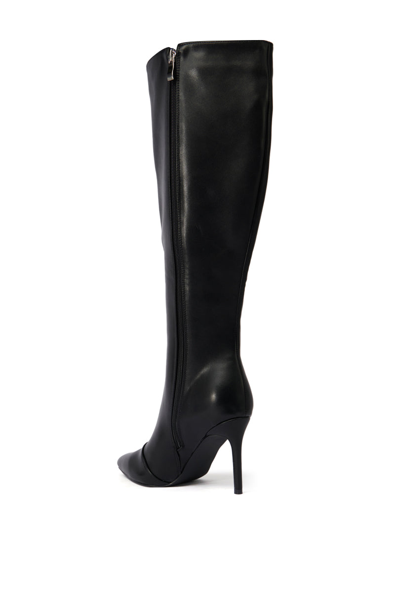 AZALEA WANG ROSELYNN BLACK STILETTO BOOT