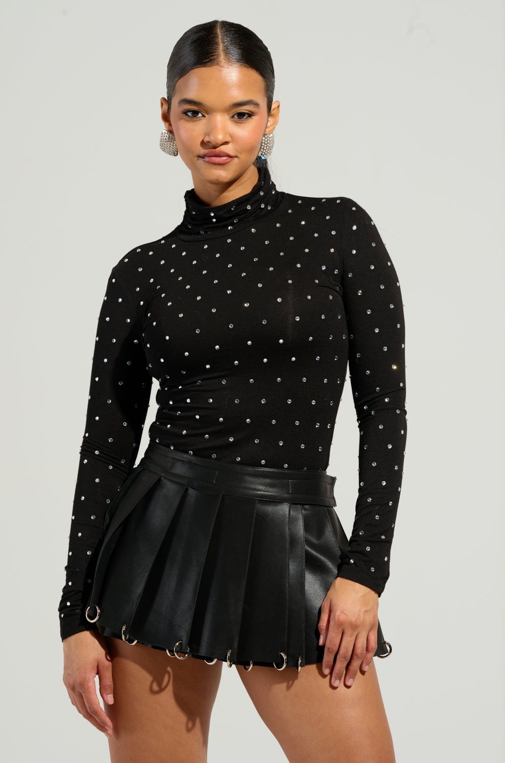 SPARKLING TURTLENECK TOP